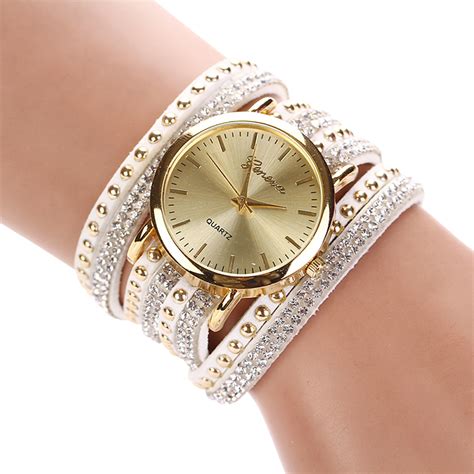 rhinestone band wrist watches